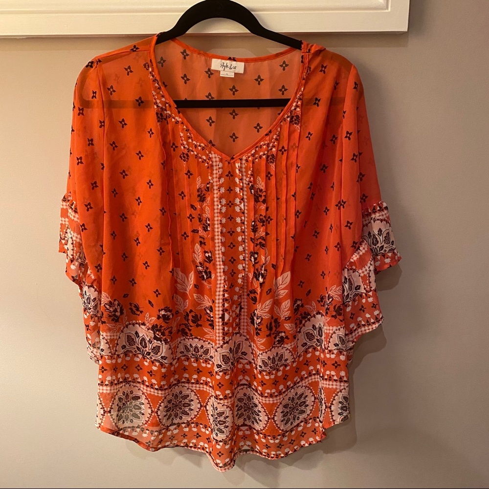 Orange Fall Tunic from Style & Co